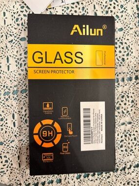 Ailun Tempered Glass Screen Protector — Black Packaging with Orange Accents